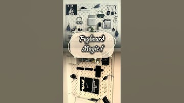 Transform Your Space with Pegboard Magic, Creative and Functional Organization Ideasdecoration #diy