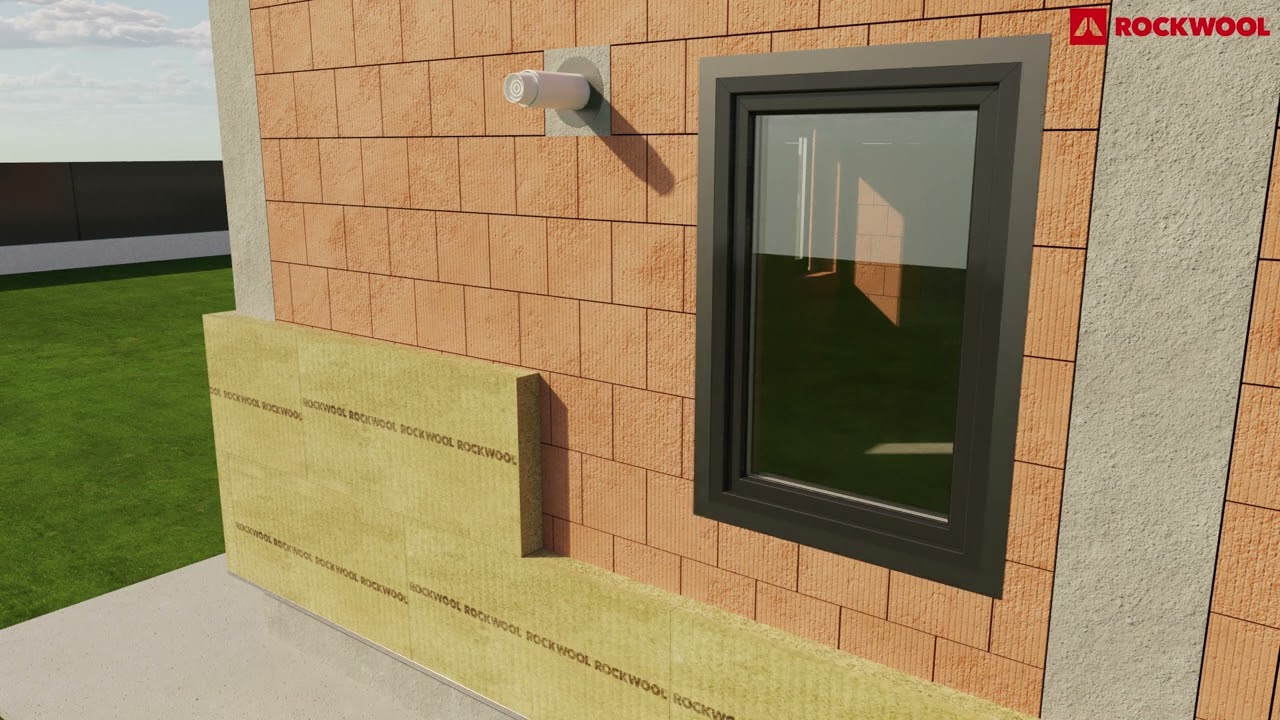 Правилен монтаж на измазана фасада с каменна вата ROCKWOOL