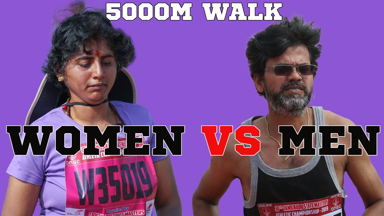 5000m Walk || Women Vs Men