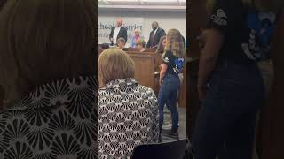 Information Trinity Katherine Scott at district meeting! News