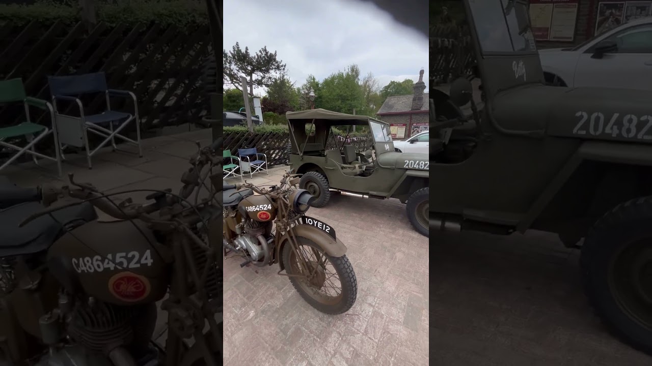 RARE WWII JEEP & ARMY BIKE SPOTTED