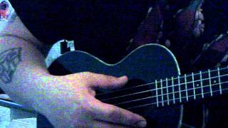 Video thumbnail of "dueling banjos , ukulele fast part explained slowed down"