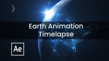 Making a 3D Earth animation using nothing but After Effects (time-lapse).