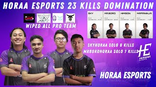 @HoraaEsportsOfficial 23 KILLS WWCD DOMINATION | @SkyyPUBGM  @mrboro9481  8&7 KILLS HIGHLIGHTS