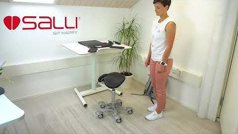 How to sit on Salli saddle chair