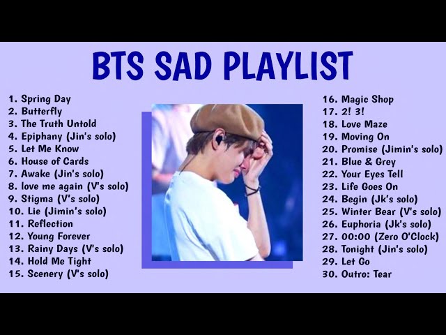 BTS Sad Playlist 2023 [Chill,Study,Relax] class=