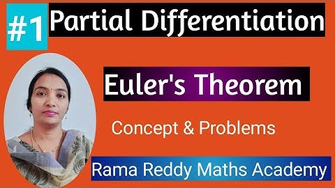 M1 R22 JNTUH | Partial  Differentiation | Euler