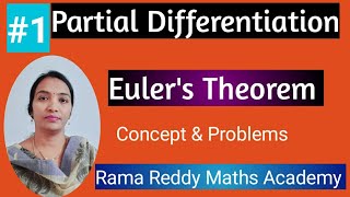 M1R25 JNTU | Partial  Differentiation | Euler's Theorem concept in easy way |Multivariable Calculus 