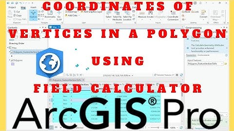 Polygon Vertex Coordinates in ArcGIS Pro | Feature Vertices to Points | Add Geometry Attributes