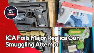 ICA Foils Major Replica Gun Smuggling Attempt in Singapore! 10 Guns Seized - Full Story Inside!