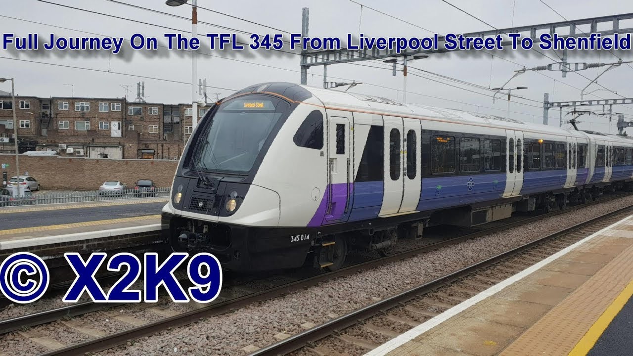 TFL Rail From Liverpool Street To Shenfield via Stratford