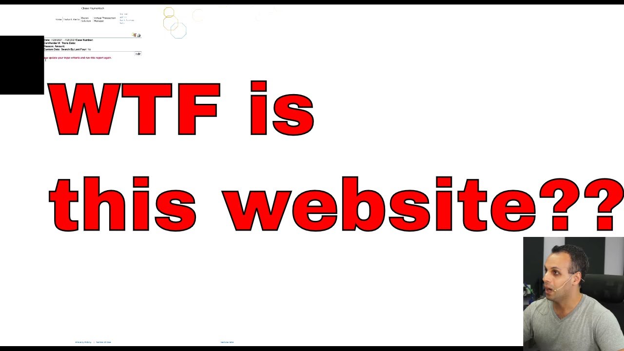Chase Bank software says "NOT FOR PRODUCTION USE" - and they use it anyway!