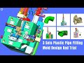 3 Sets Plastic Pipe Fitting Mold Design And Trial