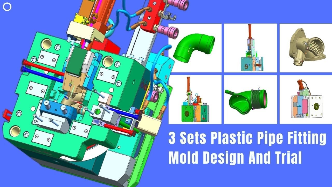 3 Sets Plastic Pipe Fitting Mold Design And Trial YouTube