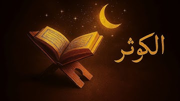 سوره کوثر با ترجمه فارسی و صدایی آرامش بخش و زیبا 🩵🌙