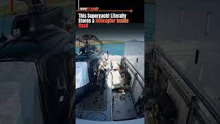 Billionaires Parking Garages for Helicopters#Superyacht #LuxuryLifestyle #Helicopter #Technology
