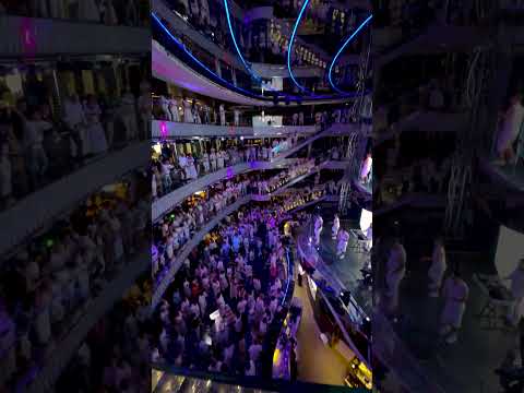 POV: You come down from your cabin and see this. The White Party on board never misses. 🪩