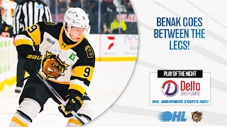 OHL Play of the Night: Benak goes between the legs!