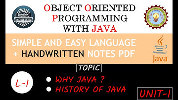 ⚫L-01 WHY JAVA & HISTORY OF JAVA | OOPs With JAVA (BCS-403) |  2024-25 |  ENGINEERING EXPRESS |