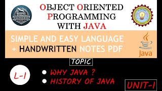 ⚫L-01 WHY JAVA & HISTORY OF JAVA | OOPs With JAVA (BCS-403) |  2024-25 |  ENGINEERING EXPRESS |
