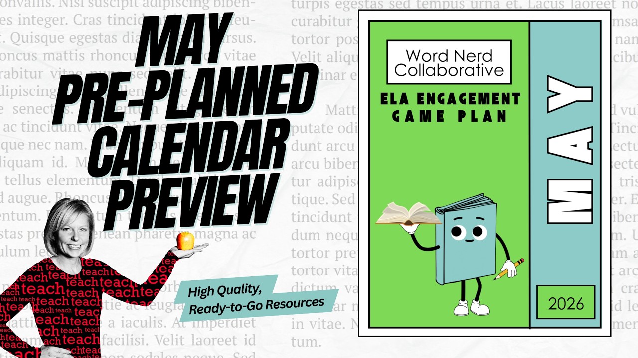 May ELA Lesson Plans for Middle School | End-of-Year Activities That Work