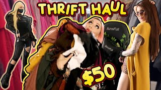 I SPENT $50 AT A THRIFT STORE | Secondhand Shopping &amp; Try On!