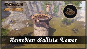 HOW TO BUILD A NEMEDIAN BALLISTA TOWER [SPEED BUILD] - CONAN EXILES