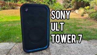 Sony ULT Tower 7 - The Best Mid-Sized Party Speaker.