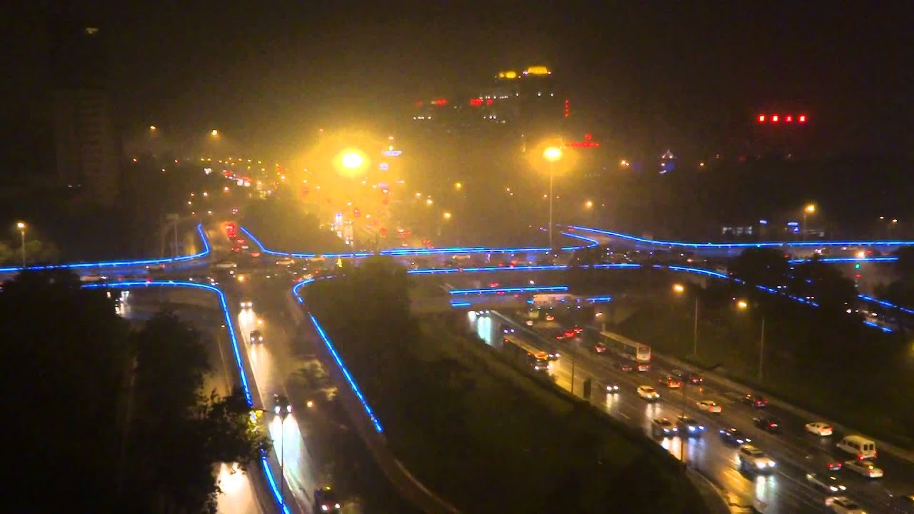 夜景 北京 ニューオータニ長富宮飯店からの眺め その2 Youtube