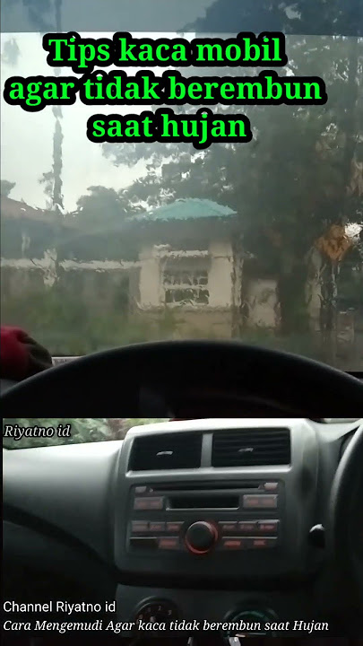 Tips kaca mobil agar tidak berembun saat hujan #shorts