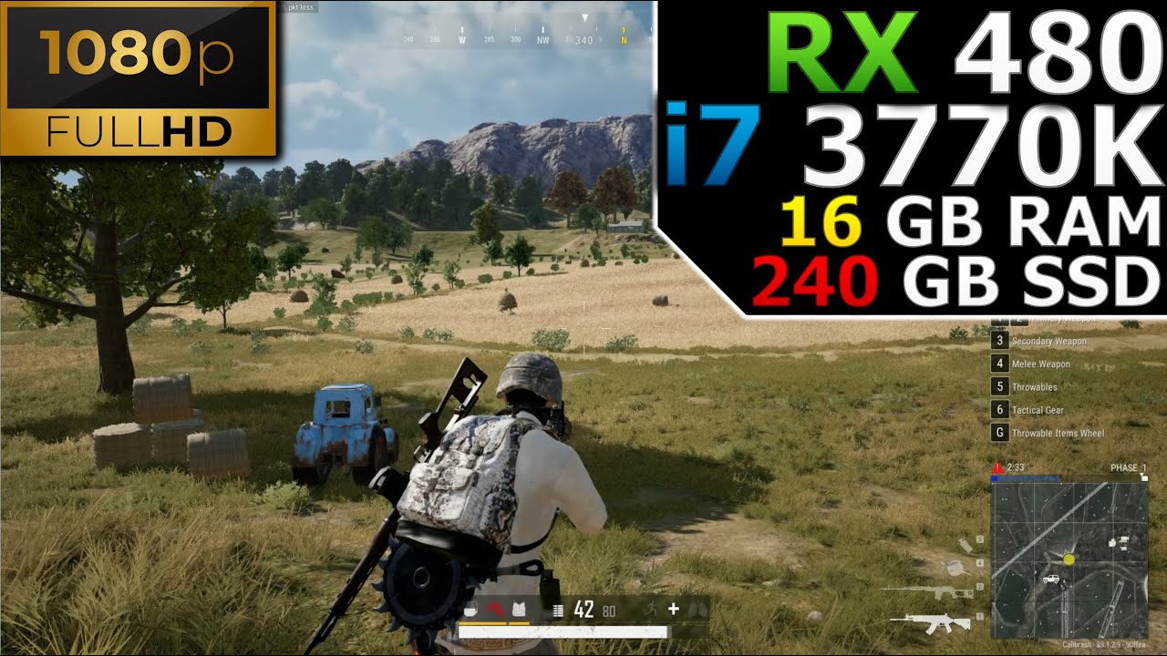 PUBG | 1080p | RX 480 | i7 3770K | 16GB RAM | 240GB SSD - YouTube