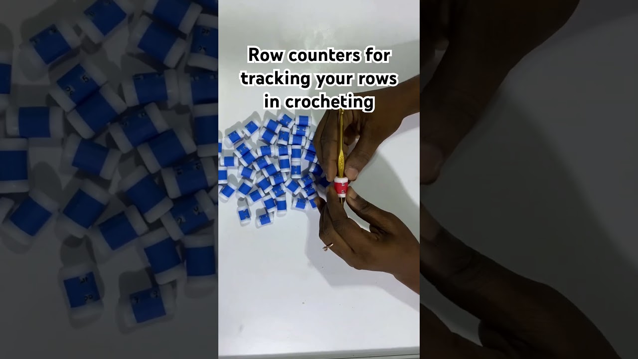 Use row counters to track the number of rows you’re working on🧶👍