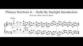 Phineas Newborn Jr. - Stella By Starlight Introduction - Piano Transcription