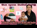 BATH TIME ROUTINE /How I Bath My 3 Months Old Baby