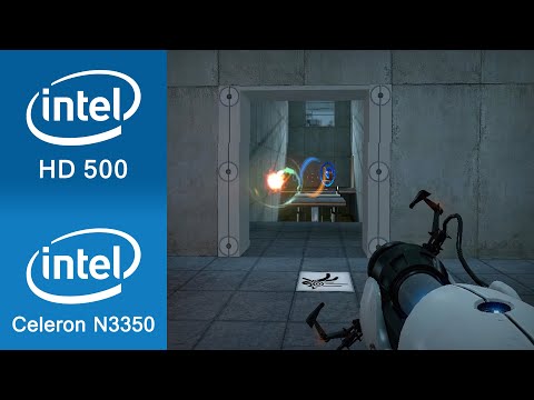 Portal Gameplay Intel Celeron N3350 + Intel HD 500 (Notebook / Laptop)