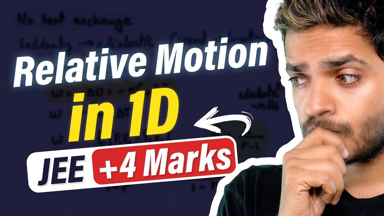 Relative Motion in 1D with PYQs 