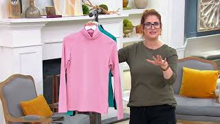 Lands' End Long Sleeve Knit Turtleneck on QVC