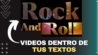 Agrega VIDEOS DENTRO DE TUS TEXTOS  | TUTORIAL APP: CAPCUT