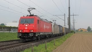 Crossrail BR 185 596 und 185 580 mit GTS UKV in Schönbühl