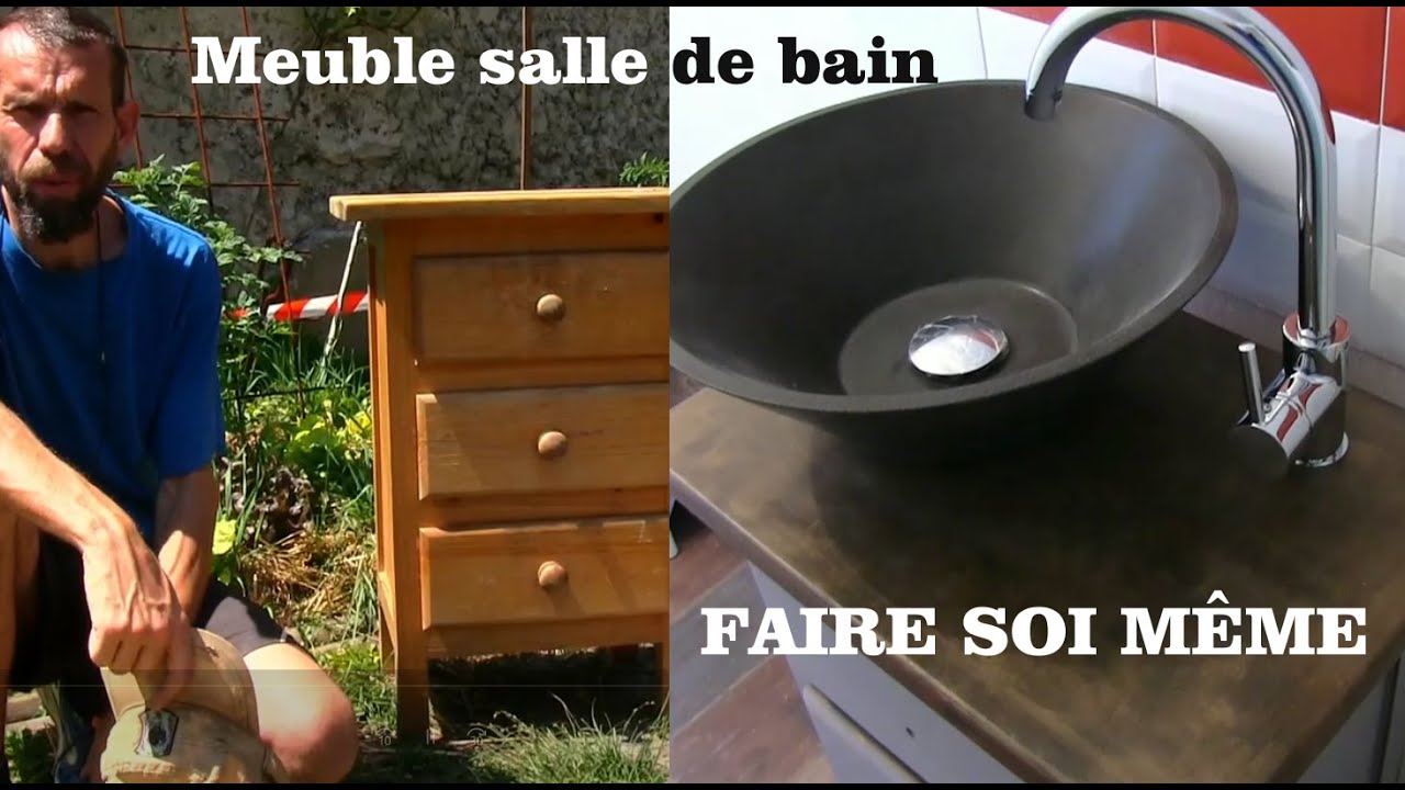 Meuble salle de bain à faire soi même youtube
