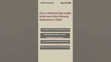 Gate CSE 2022 PYQ #pyq #dbms #normalization #aspirants #btechstudent #students #college #education