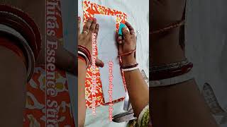 FRONT PLEATED 3 PANEL 2 METERS DESIGNER KURTI STEP BY STEP #youtubeshorts #ytshortsvideo #placket