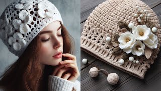 Crochet  Crochet Women's Cap Design Crochet Charms