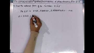 Exercise 2.8 || Problem 9 || 10th Standard || TN Samacheer || Maths || Chapter 2