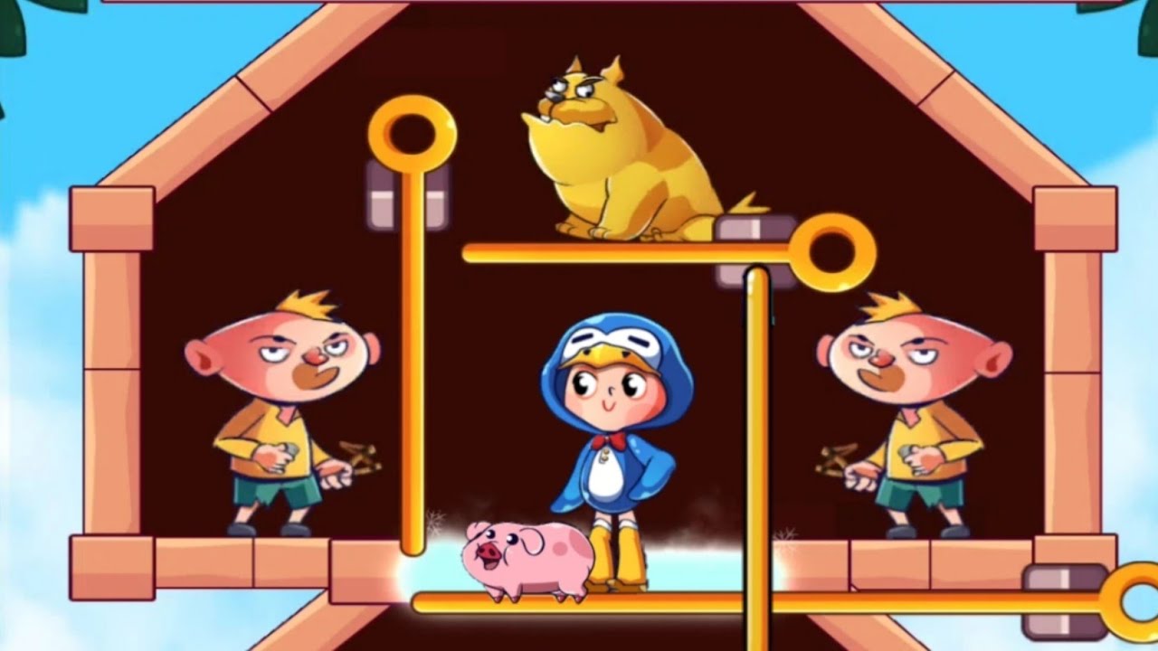 Save her Pin Pull The Pin Android Gameplay Walkthrough levels (226 to