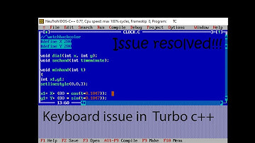 Keyboard not working in windows 10 turbo c++  | Coding guruji