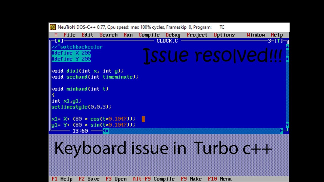 Keyboard not working in windows 10 turbo c++ | Coding guruji - YouTube