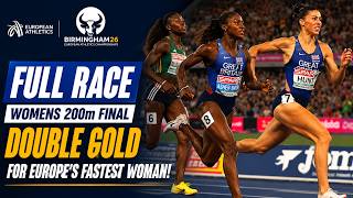 Womens 200m Final | Amy Hunt, Asher-Smith, Adeleke | Birmingham 2026 European Athletics Championship