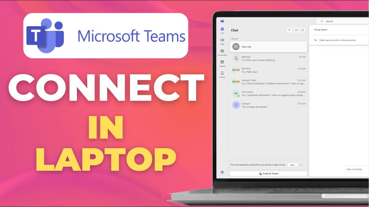 How To Connect Microsoft Teams Meeting In Laptop - YouTube
