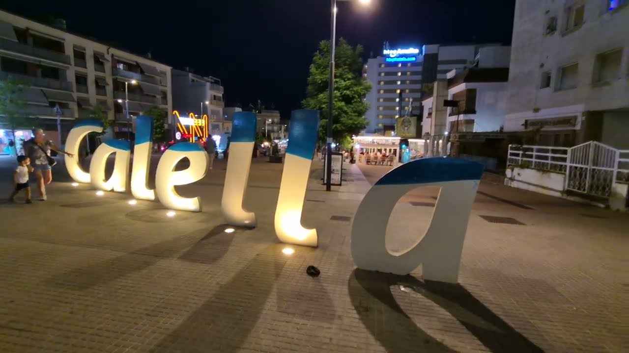 Calella at Night - Summer Walking Tour